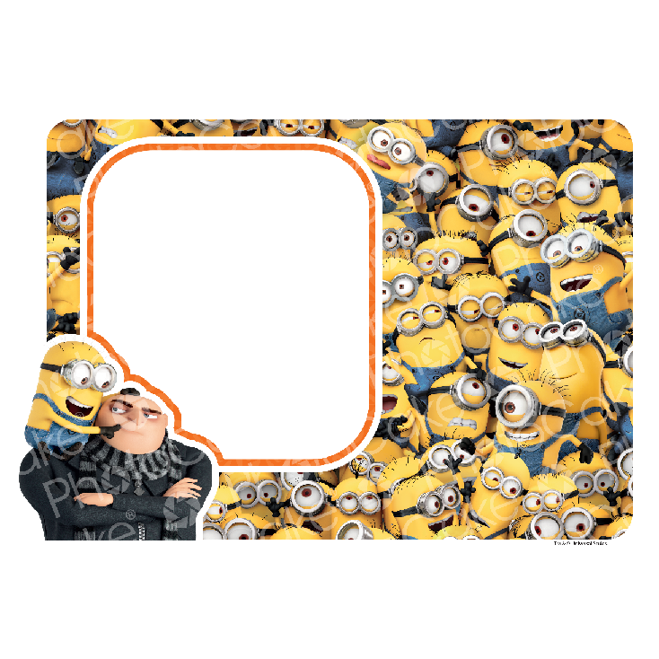Despicable Me - Minion Takeover - Frame Clipart (734x734), Png Download