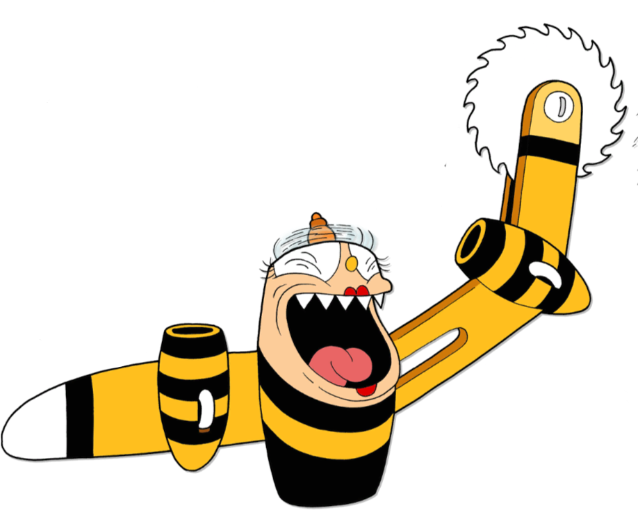 Image Plane Buzzsaw Png Cuphead Wiki Fandom Clipart (917x744), Png Download