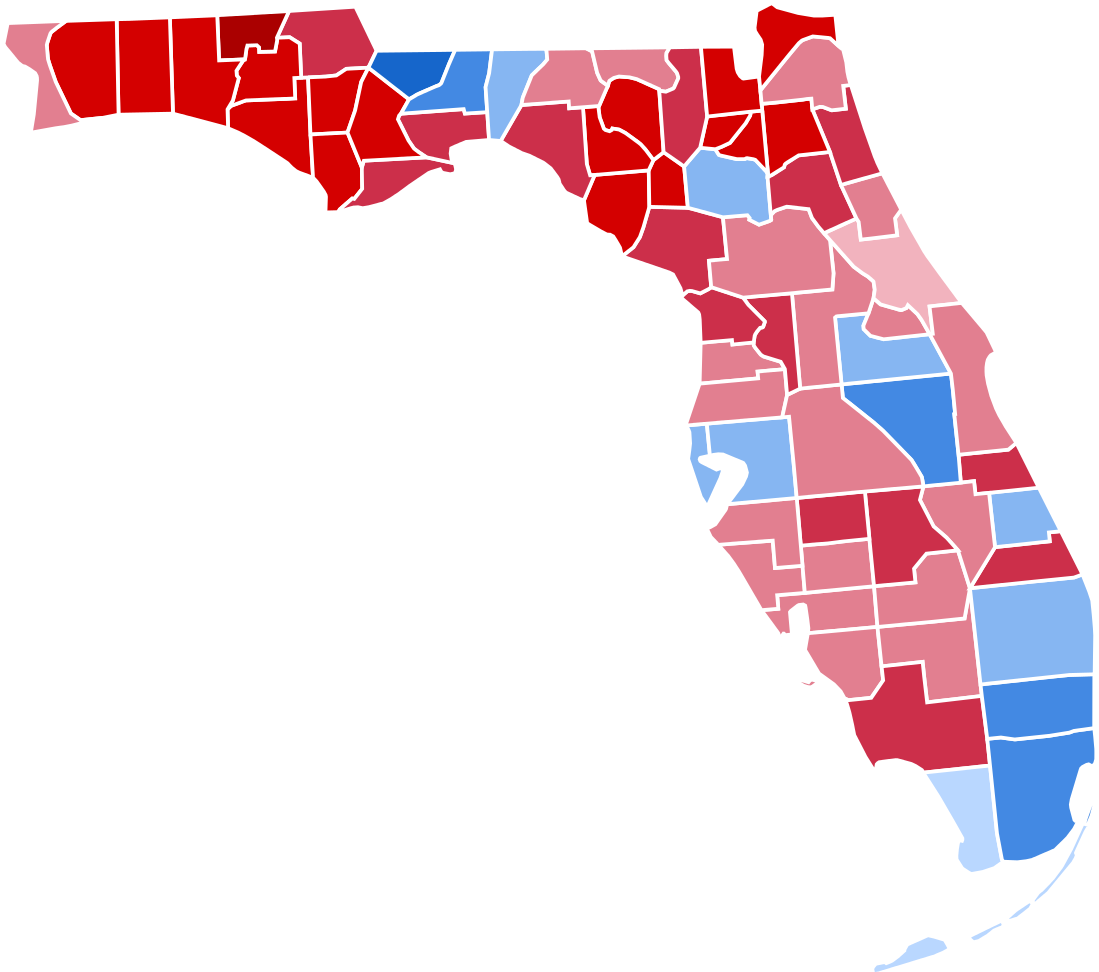 Florida Presidential Election Results Clipart (1157x1024), Png Download