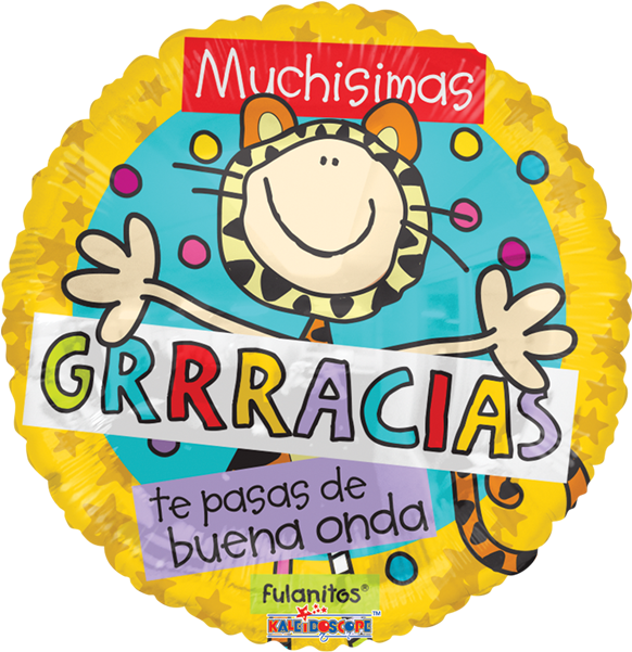 Globo Fulanitos Gracias Clipart (600x600), Png Download