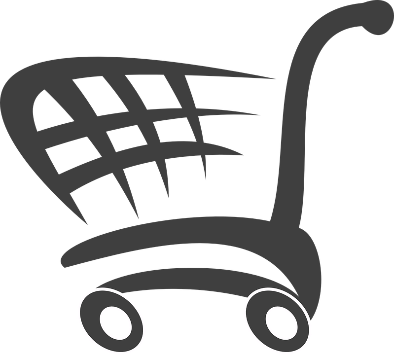 Shopping Cart Store Free Graphic On Pixabay Clipart (799x720), Png Download