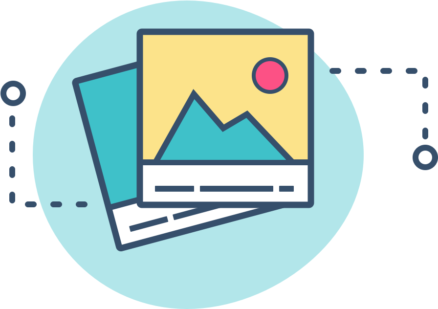 Spot Illustration Iconography Icon Website Polaroid Clipart (922x691), Png Download