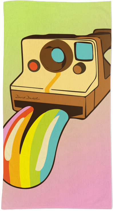 Toalha Polaroid Happy Colors De D Clipart (800x800), Png Download