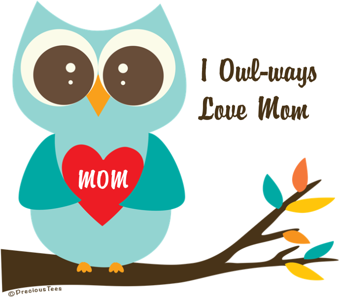 Cute Owl Love Banner Clipart (700x700), Png Download