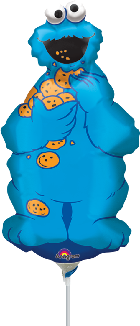 Sesame Street Cookie Monster Clipart (600x1144), Png Download