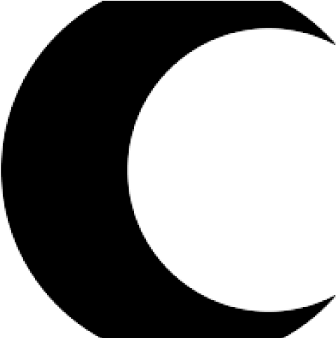 Moon Clipart Silhouette - Png Download (640x480), Png Download