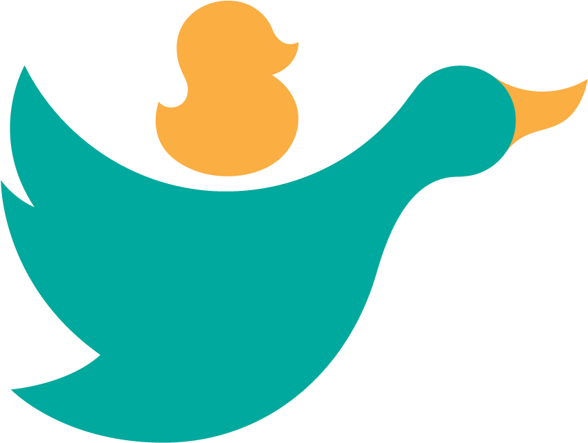 Double Duck Clipart (1025x1025), Png Download
