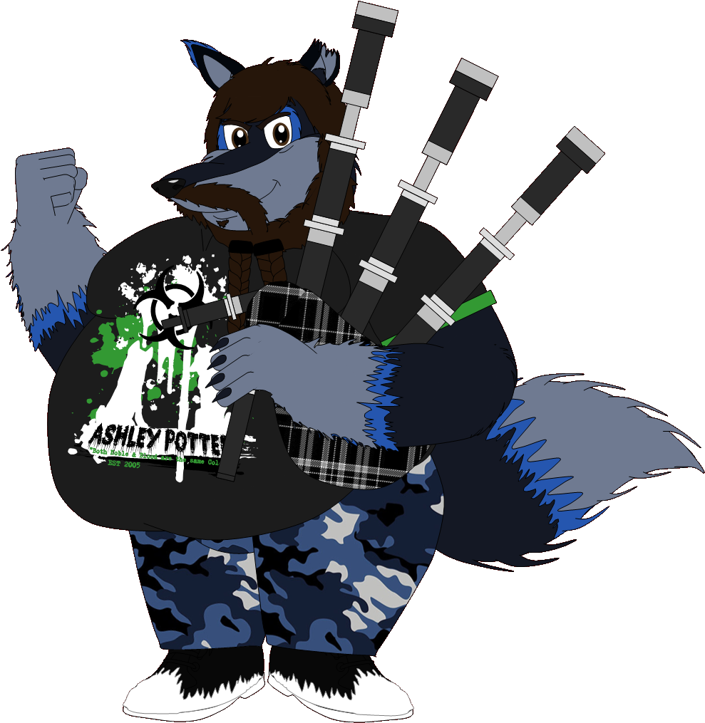 Ashley Render - Bagpipes Clipart (1034x1043), Png Download