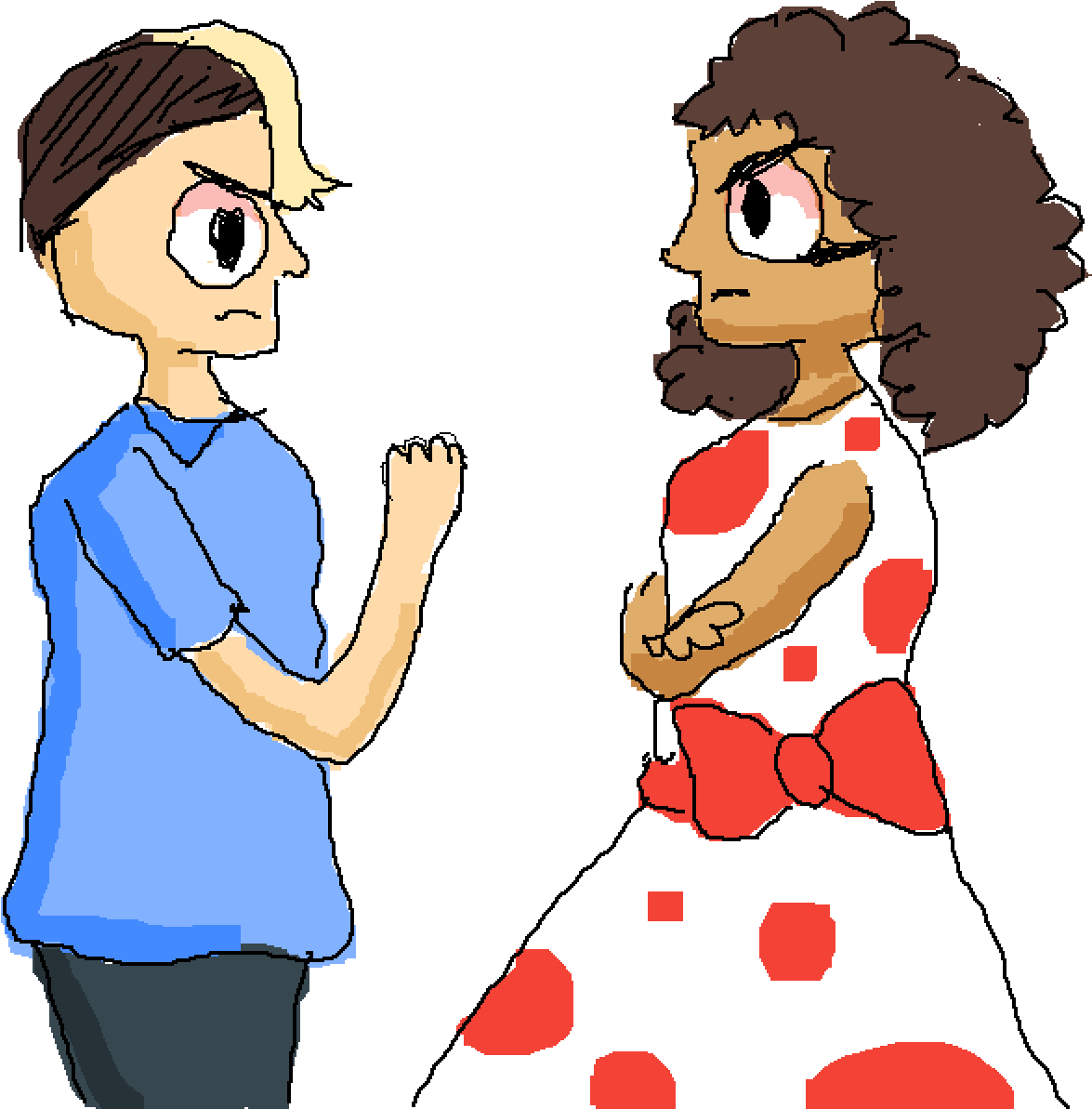 Debbie Decimal And Freddy Fractions Clipart (1400x1400), Png Download