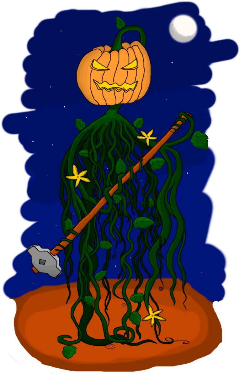 Pumpkinkin Clipart (800x1200), Png Download