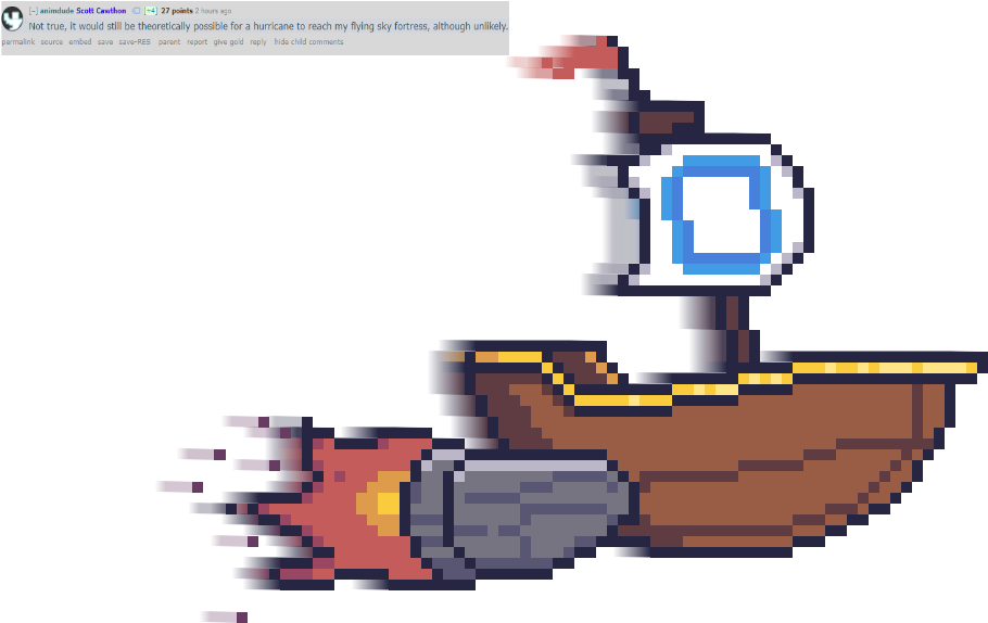 Artwork[art] Scott's Flying Fortress Clipart (940x580), Png Download