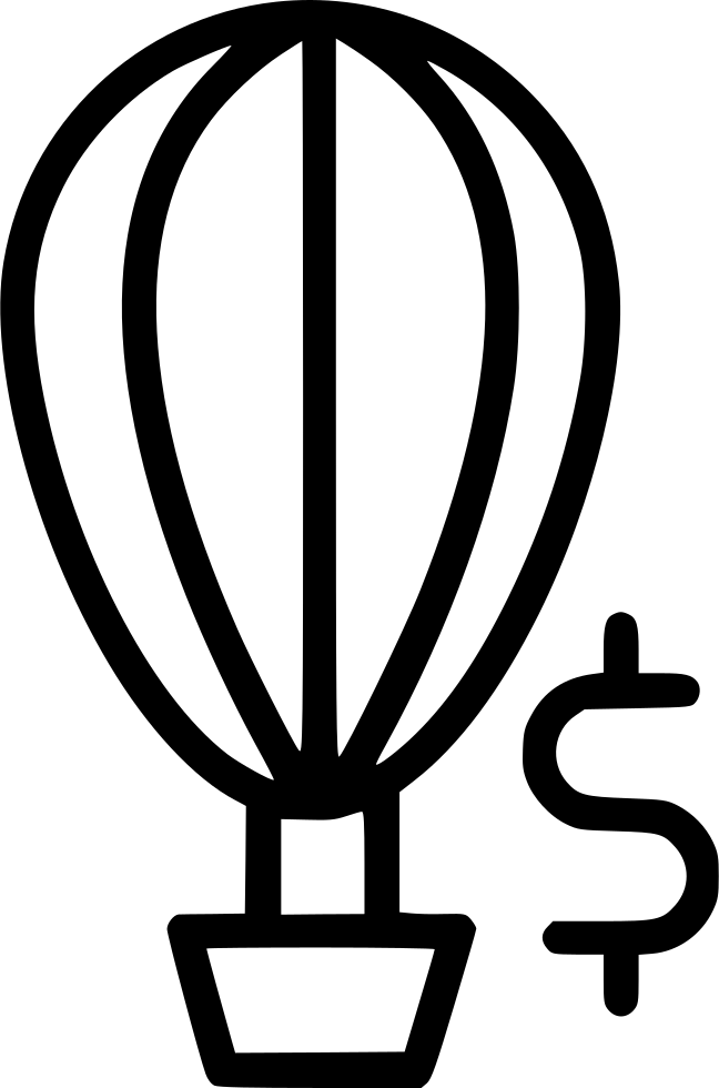 Hot Airballoon Dollar Sign Comments Clipart (648x980), Png Download