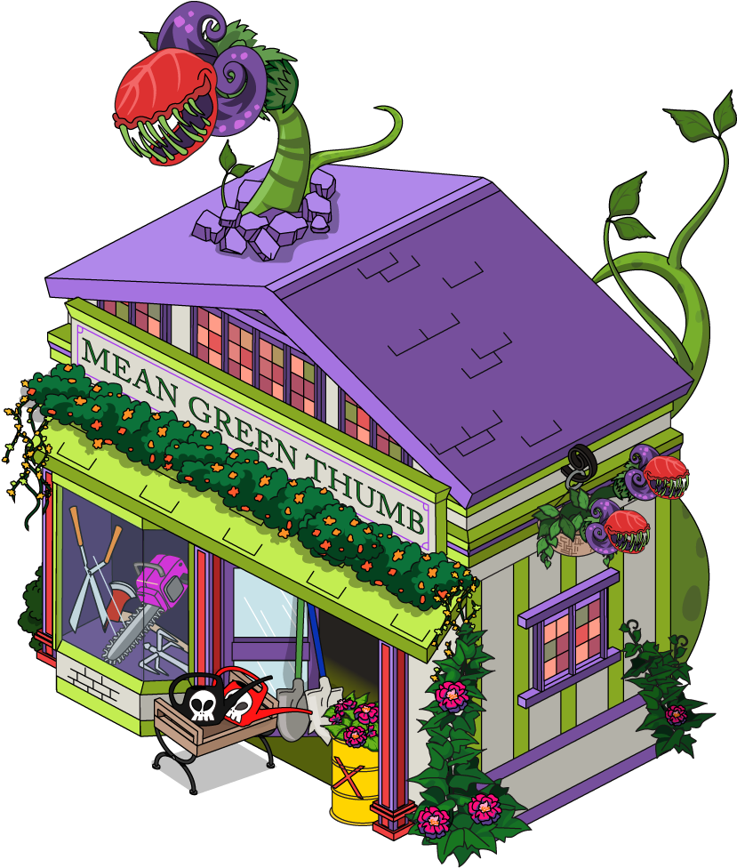 The Mean Green Thumb Clipart (909x1034), Png Download