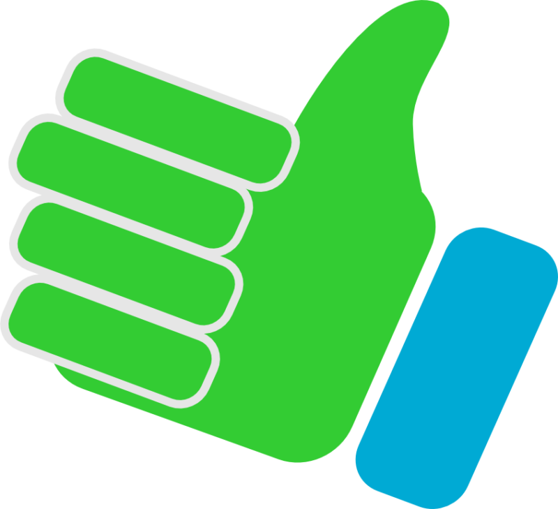 Thumbs Clipart Green - Png Download (800x729), Png Download