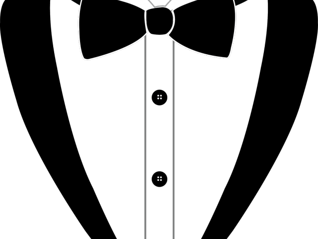 Bow Tie Clipart Black And White - Png Download (640x480), Png Download