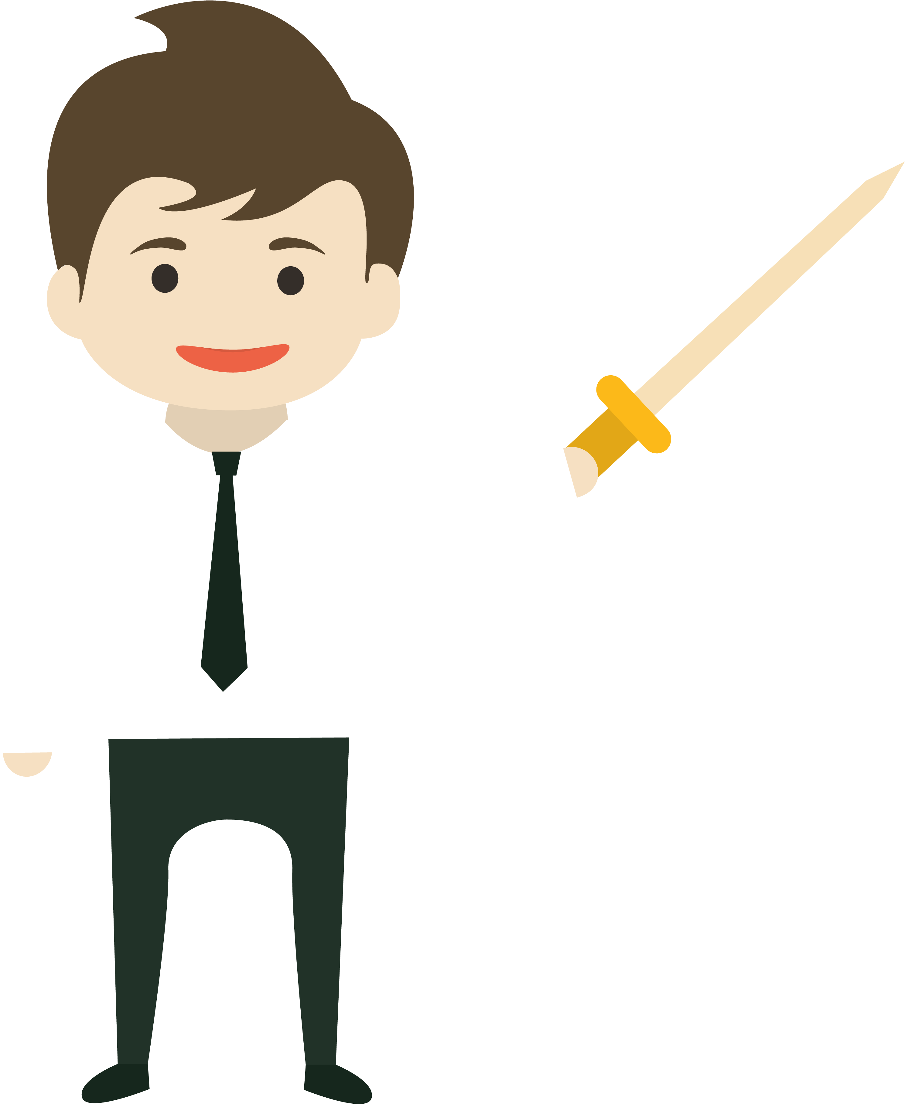 Freeuse Download Clip Art The Man With Sword Transprent - Png Download (4004x4254), Png Download
