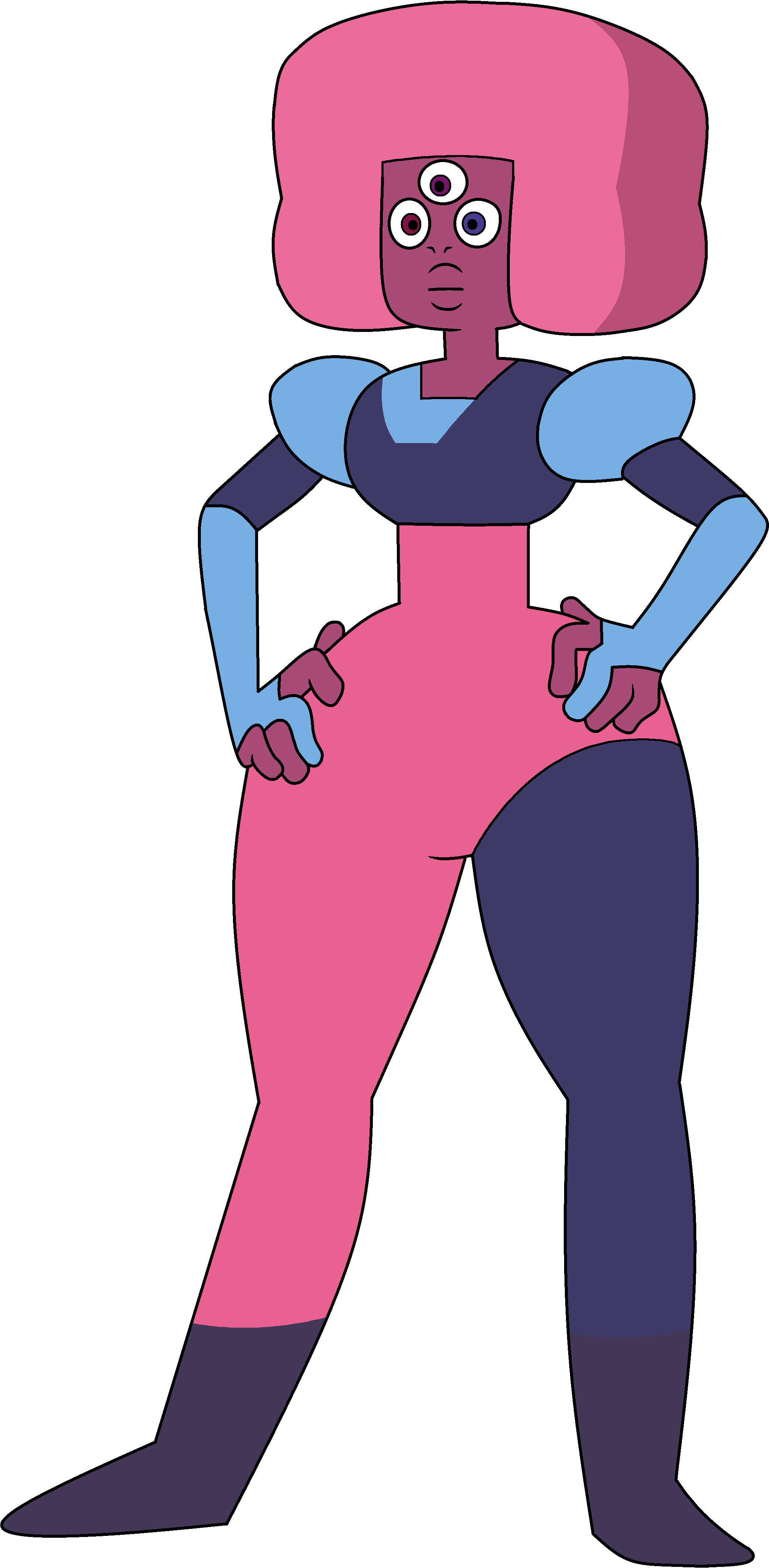 Garnet Regenerations Fan And Non-fan Clipart (2083x4247), Png Download