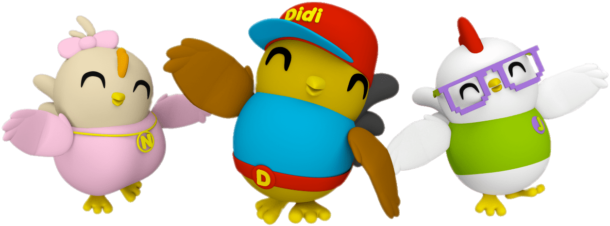 Didi, Nana And Jojo Clipart (1280x1280), Png Download