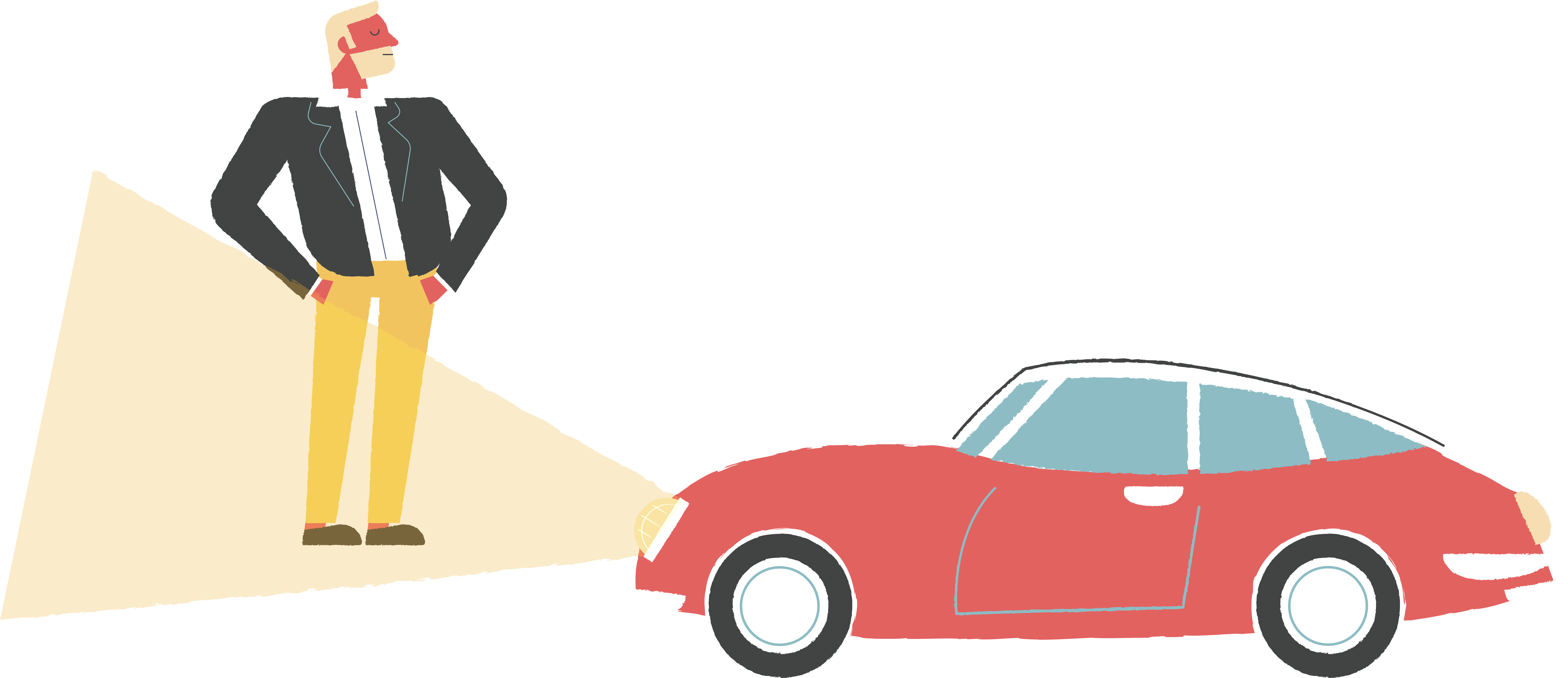 Classic Car Without Being In Dread Of Irreparable Damage Clipart (7119x3081), Png Download