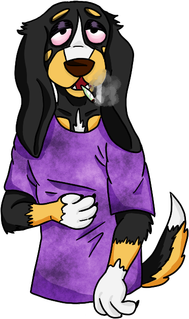 Piece Of Shit Stoner Clipart (520x660), Png Download