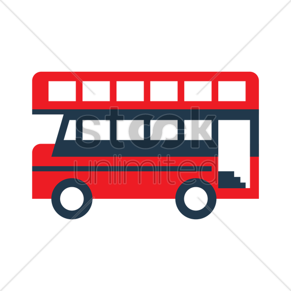 Double-decker Bus V矢量图形 Clipart (600x600), Png Download