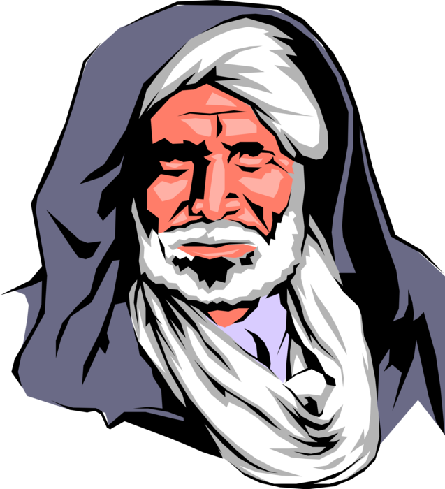 Vector Illustration Of North Africa Moroccan Man In Clipart (637x700), Png Download