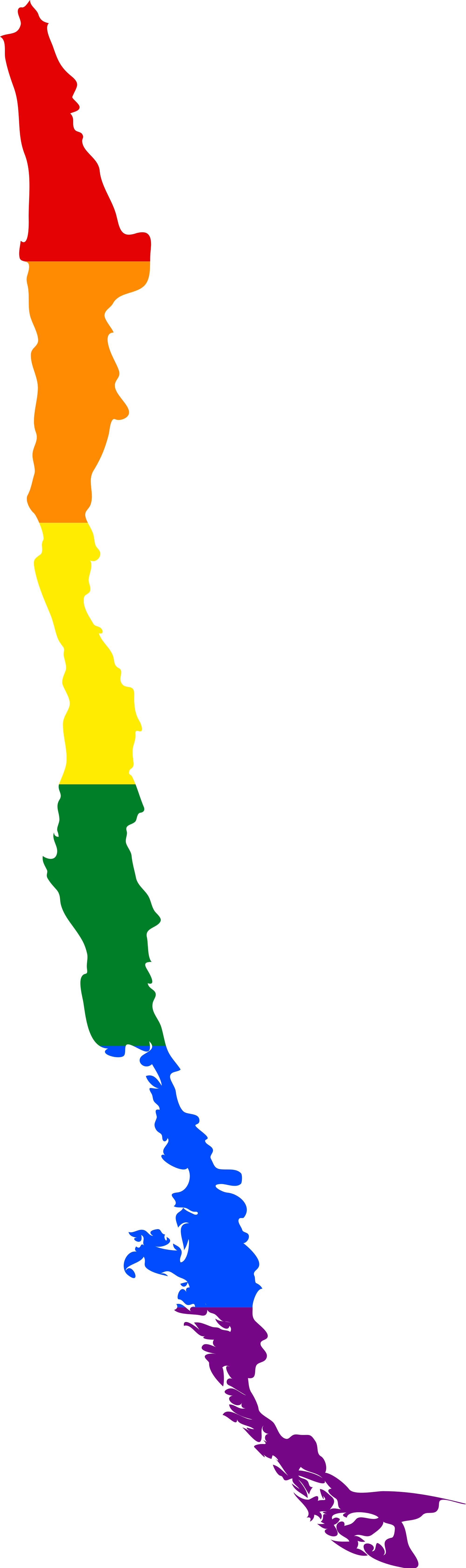 Chile Flag Clipart - Png Download (2000x6719), Png Download