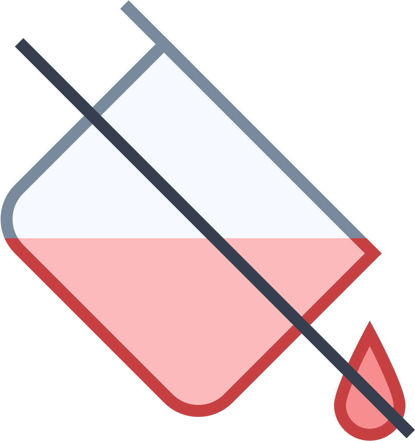 It's An Icon With A Paint Bucket About Halfway Tipped Clipart (1600x1600), Png Download