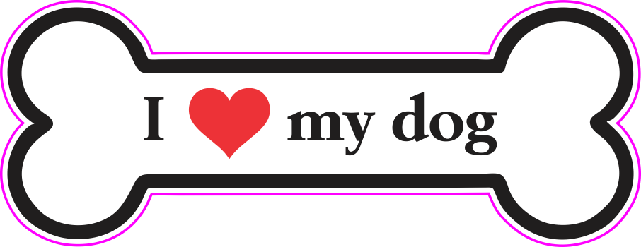 Dog Sticker Clipart (906x350), Png Download