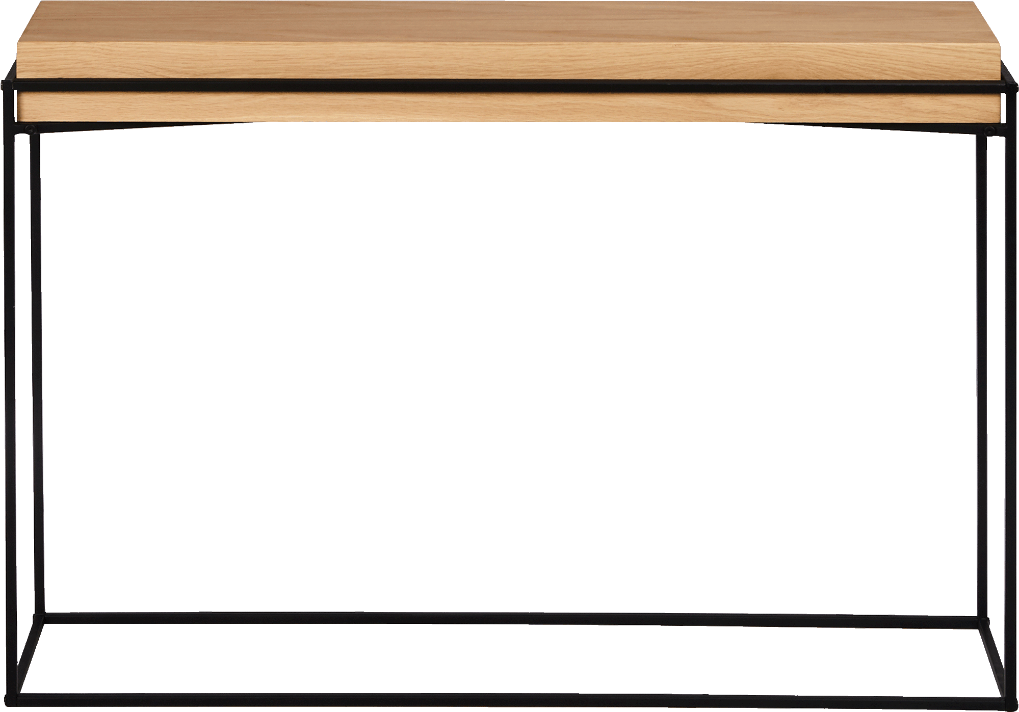 Console En Acier Et Placage Chêne-cesarine Clipart (2000x2000), Png Download