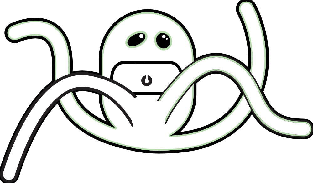 Monsters 3 Black White Line Art 999px 116 Clipart (999x587), Png Download