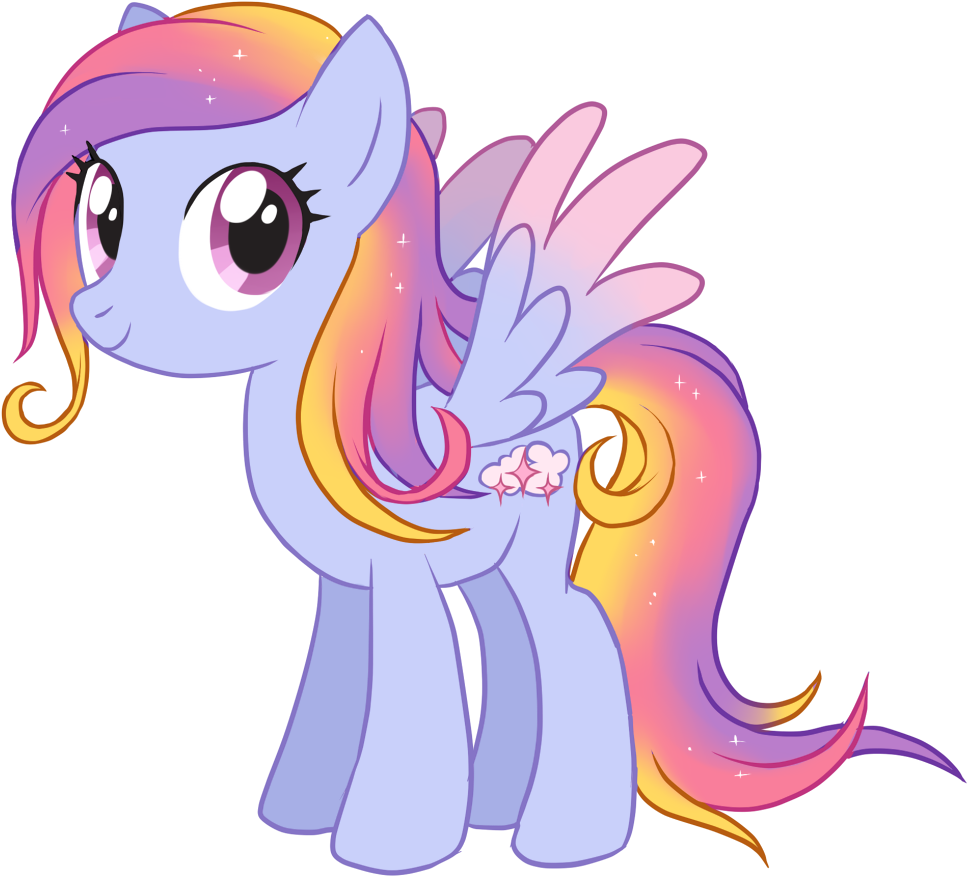 Glittering Cloud Trot By Centch Clipart (1000x897), Png Download