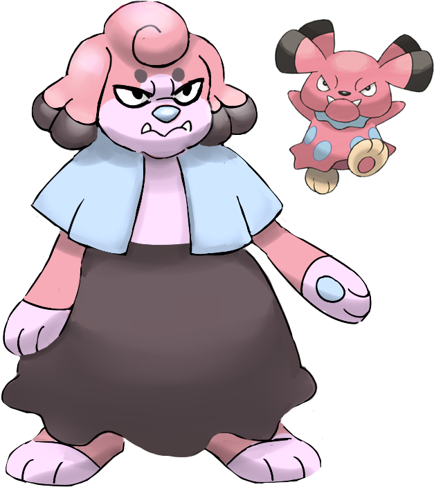 Wanted To Make A Snubbull Evolution That Looks More Clipart (691x793), Png Download