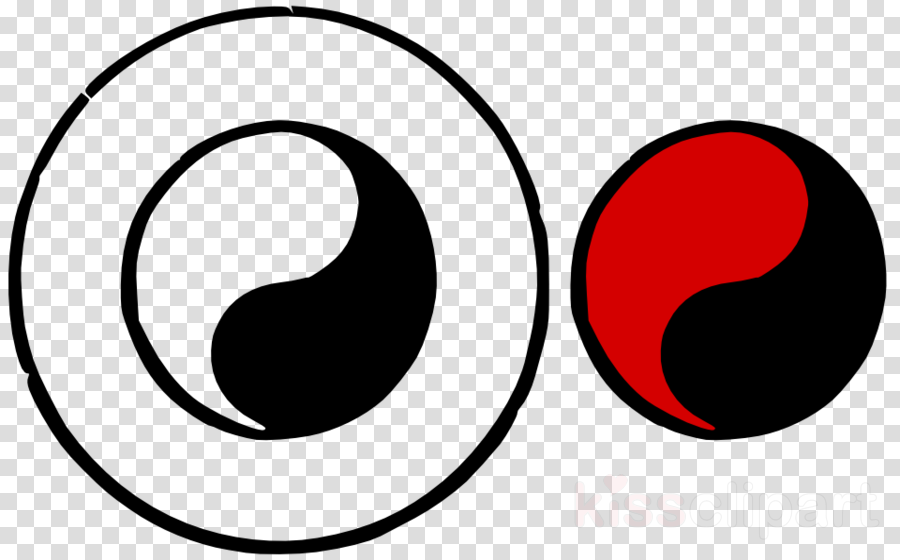 Clip Art Clipart Yin And Yang Black And White Clip - Png Download (900x560), Png Download
