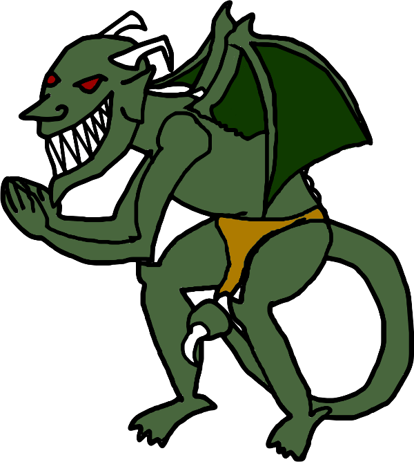 #dailydoodle 100 Creatures 22 Imp Clipart (600x668), Png Download