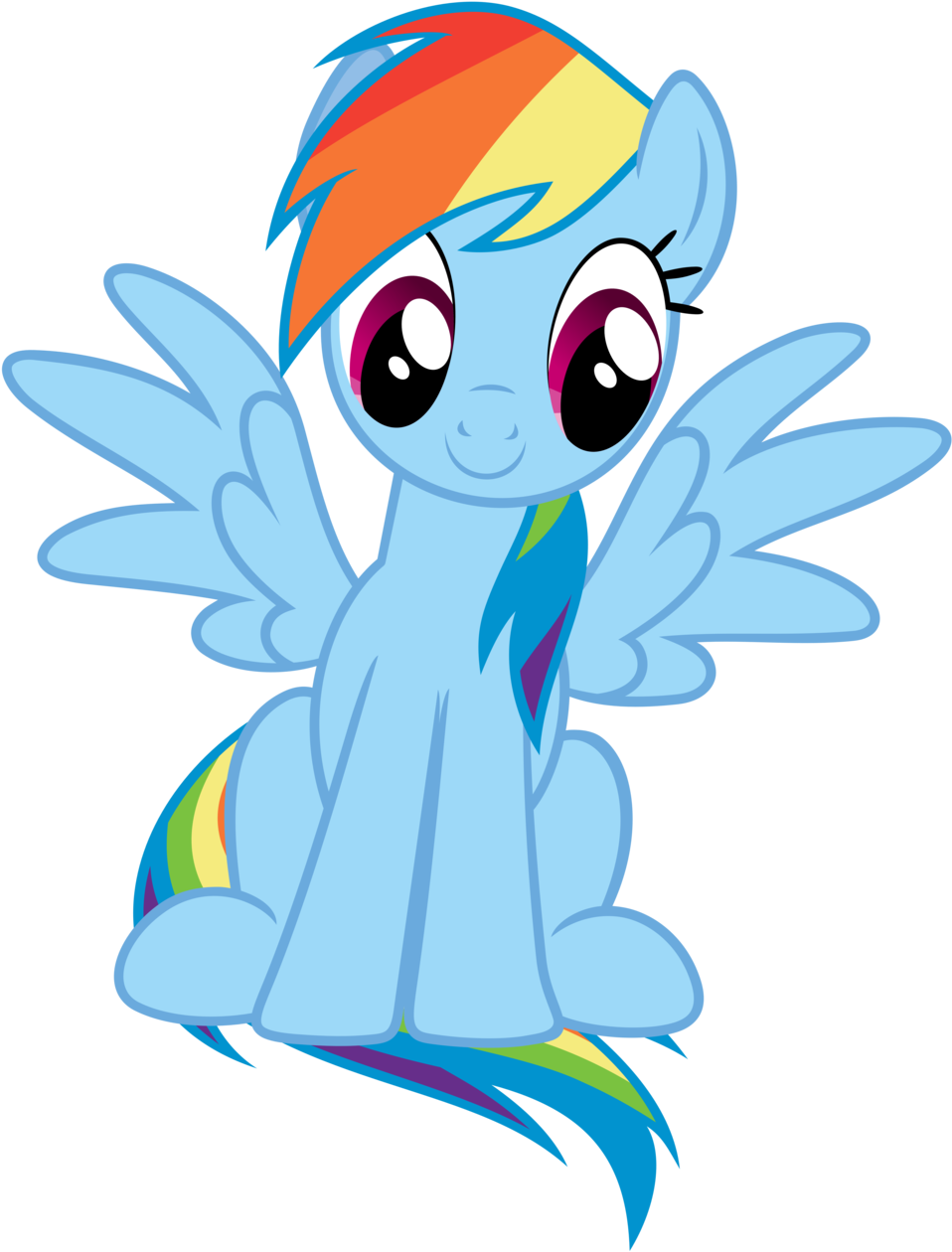 Clipart Of Rainbow Dash - Png Download (1024x1280), Png Download