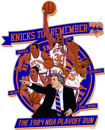 Knicks To Celebrate The 1984 Nba Playoff Run Clipart (756x450), Png Download