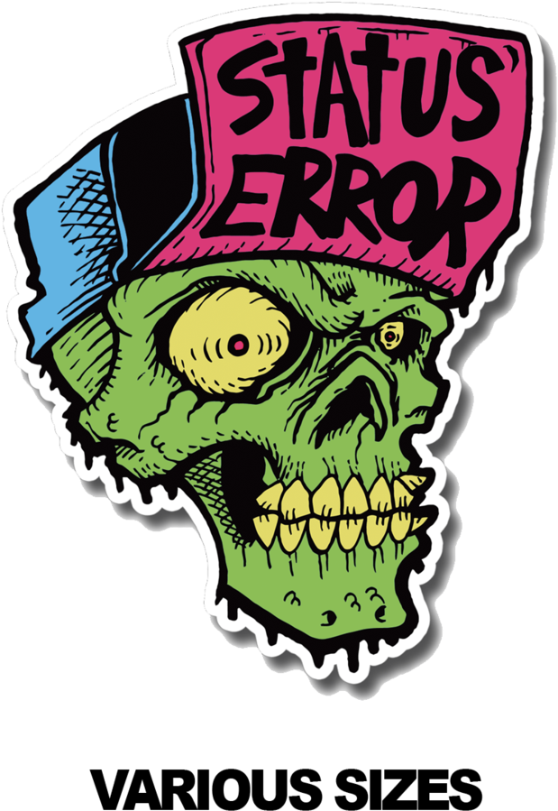 Status Error Skull Sticker Large Clipart (1024x1024), Png Download