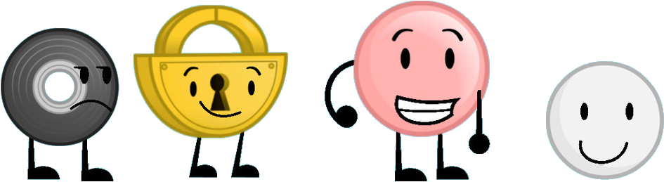 Disc, Locky, Pearly, And Ping Pong Ball Clipart (1006x432), Png Download