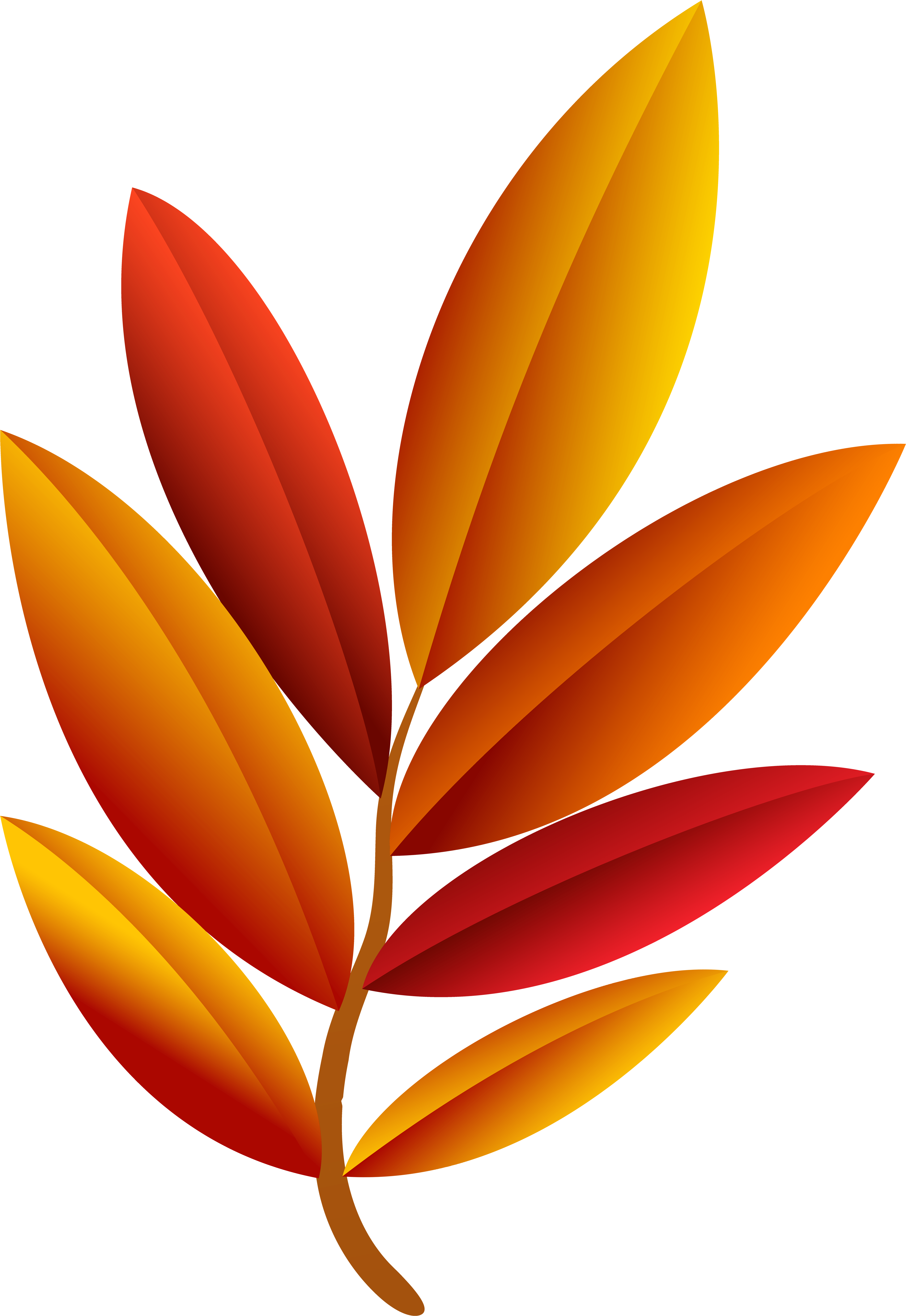Autumn Leaves Clip Art Png Transparent Png (4867x7000), Png Download