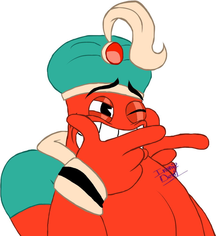 Cuphead Djimmi Thr Great Clipart (1200x1000), Png Download