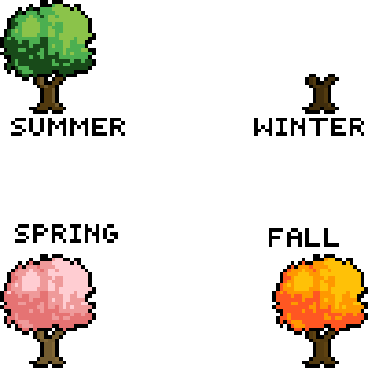 Different Seasons With Stamps Clipart (1200x1200), Png Download