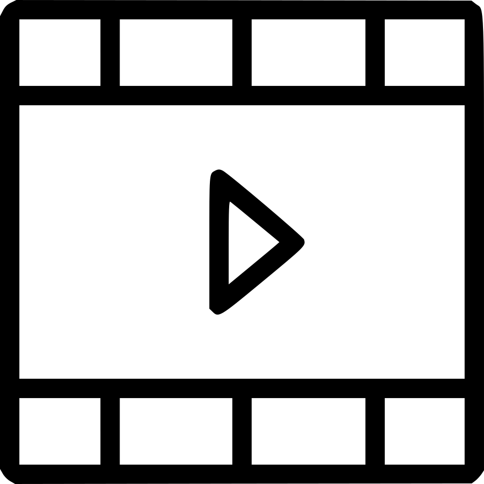 Film Strip Play Comments Clipart (980x980), Png Download