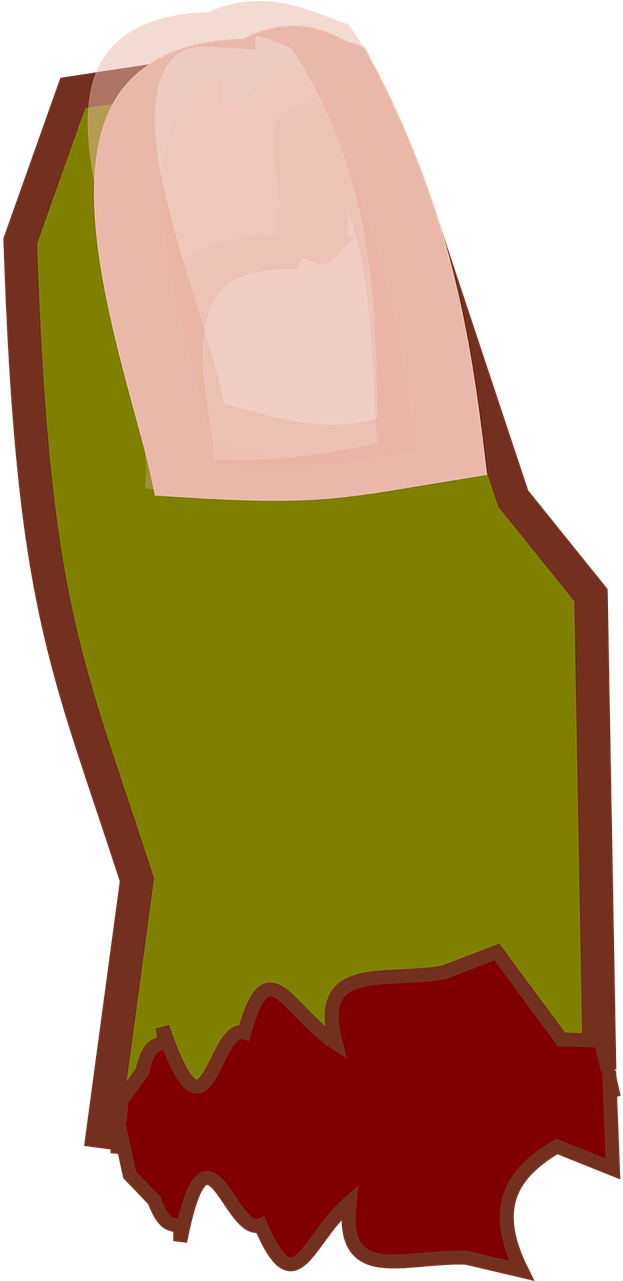 Finger Zombie Cut Clipart (400x800), Png Download