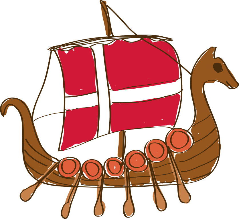 Viking Ship Clipart Denmark Viking - Png Download (835x766), Png Download