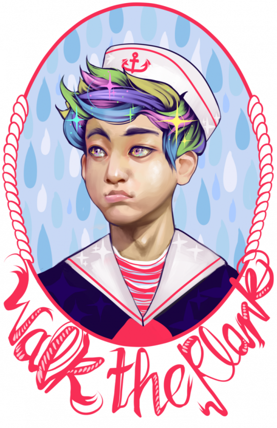 Digital Illustrations By Oskar Vega Walking The Plank, Clipart (540x834), Png Download