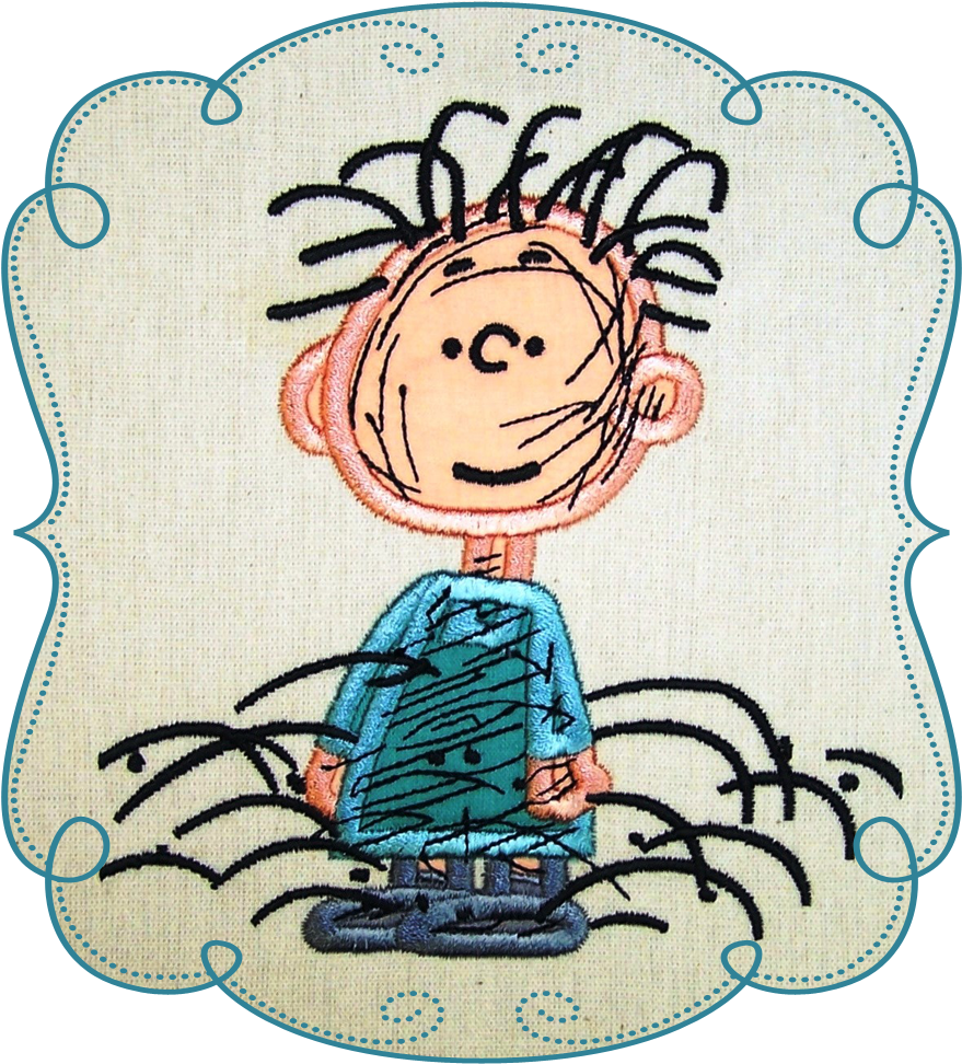 Snoopy Applique Machine Embroidery Design Pattern-instant Clipart (1000x1000), Png Download