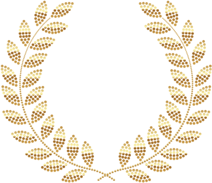 Free Png Download Transparent Golden Wreath Clipart (850x741), Png Download