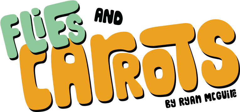 Flies And Carrots Clipart (800x401), Png Download