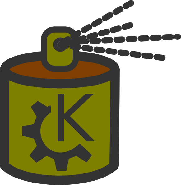 Spray Clip Art At Clker Com Vector Clip Art Online - Png Download (582x595), Png Download